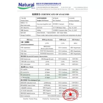 NF-COA 통캇 알리 추출물 유리코마논 2%